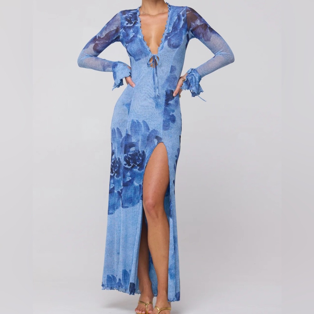 RESA Lennon Maxi Dress in Indigo Size XS